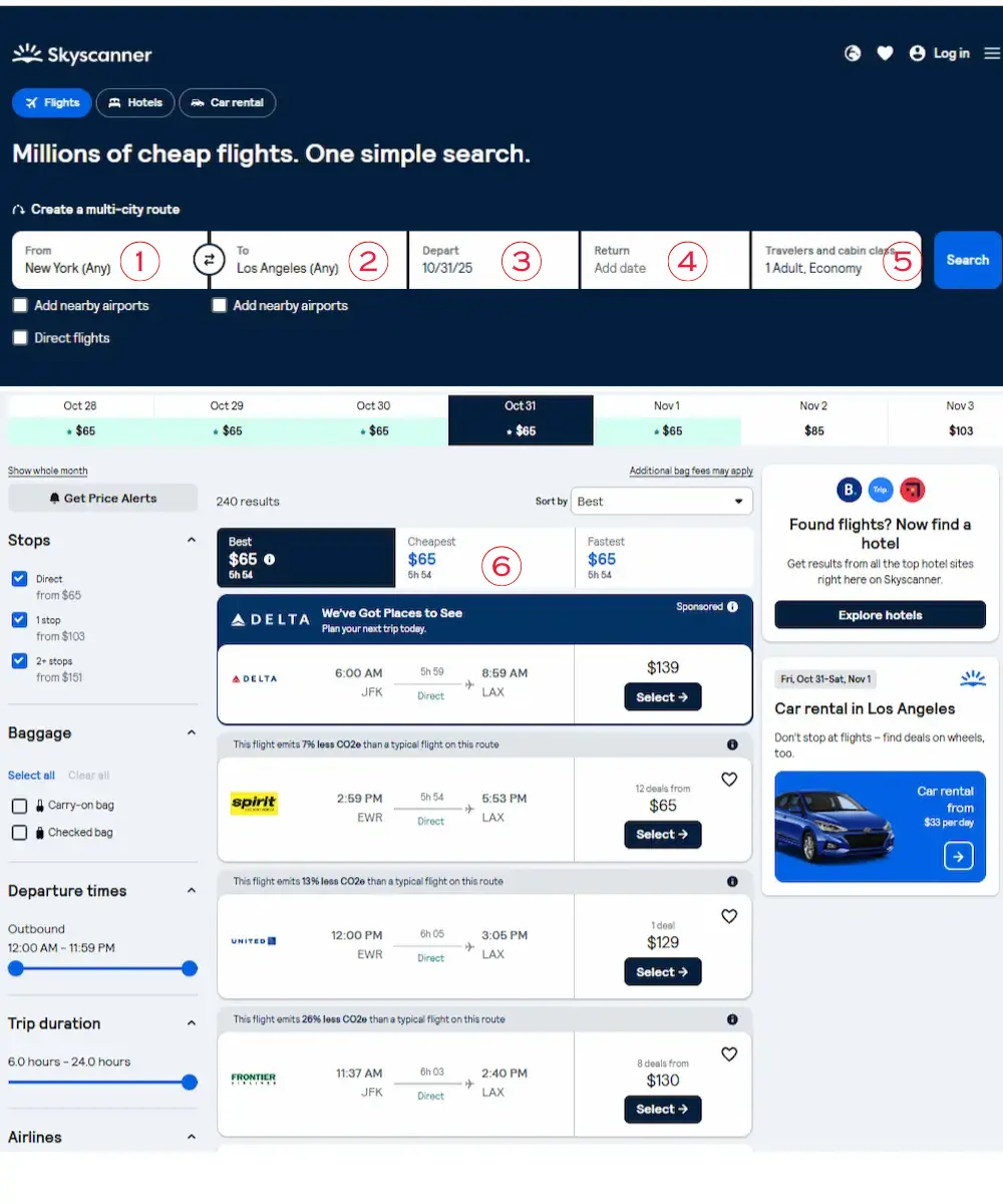 Skyscanner Comparison Guide