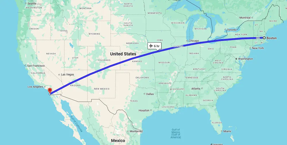 Boston to San Diego